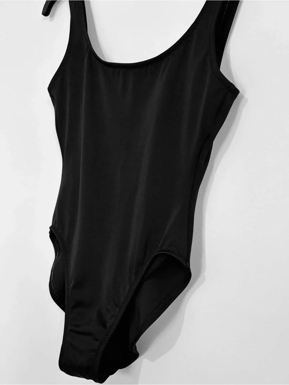 J. Crew Vintage made in USA black scoop neck low back sleeveless tank bodysuit 6